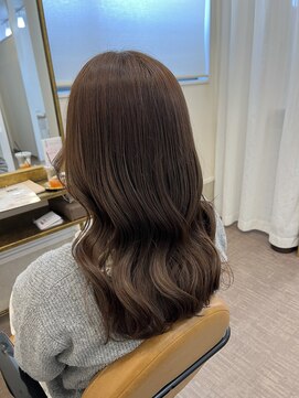 セブンルックス モカ 宇都宮鶴田店(7LOOKS mocha) グレージュ　ダブルカラー/髪質改善/カラー/韓国/レイヤー