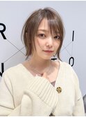 大人ショート/縮毛矯正/学割U24/ブルーカラー/くすみベージュ