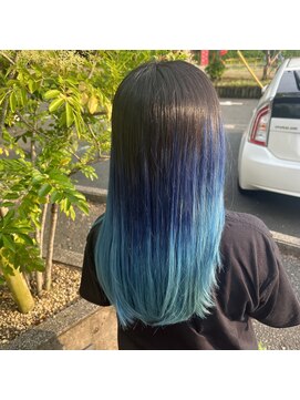 スターリー(STARRY) ネイビーターコイズグラデーション