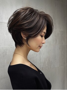 ルーファス 恵比寿南(Ruufus) 【40代50代60代】ひし形小顔ショート/前髪なし/面長丸顔対応
