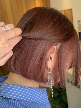 ユートラクト 守口竜田通り店(U-tract) スモーキーピンク×インナーカラー