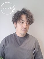 パーチ(perch) スパイラルパーマ×少しすっきり魅せる大人の色気スタイル