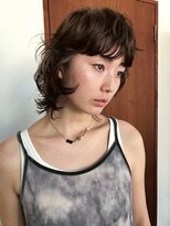 キーダ(KEEDA)&nbsp;デザインパーマ/ゆるふわ/ミディアム/顔まわりカット