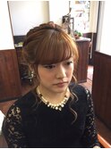 編み込みヘアーセット