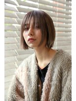 マハロ(MAHALO)&nbsp;【MAHALO赤嶺】　ダブルカラー×切りっぱなしボブ