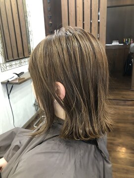 リズ オブ ヘアー(Lis of hair) ハイライト＋ロブ☆【大橋】＠lis_oohashi