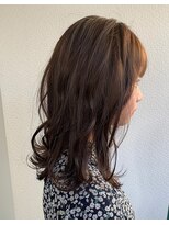 グリー ヘアープロデュース(Gree hair produce)&nbsp;【Gree小川真由美】ミディアムロング*ベージュカラー*外ハネ