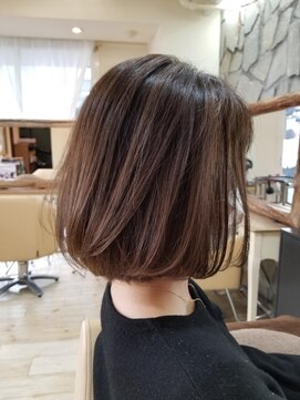 アナザースカイ (another sky) 明るい白髪染め×ボブ