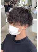 【BLANCO】マッシュ×波巻きパーマ