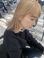 ゲーム 原宿店(GAME)&nbsp;ダブルカラー/ケアブリーチ/ミルクティーベージュ/ウルフ/原宿