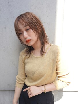 ニコ トウキョウ(nico TOKYO) ミディアムレイヤーカット10代20代インナーカラーミディアム