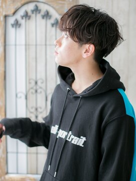 トニーアンドガイメン ホテル京阪仙台店(TONI&GUY MEN) アッシュオリーブゆるふわツーブロックマッシュd