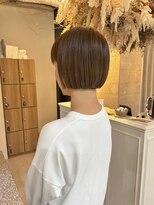 ジアン バイ ミルボン 西宮ガーデンズプラス(GIEN by milbon)&nbsp;切りっぱなしボブ/マットブラウン/濱田 実果