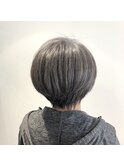 【白髪ぼかし】ハイライトグレージュカラー×収まりショートボブ