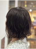 ナチュラルパーマボブ