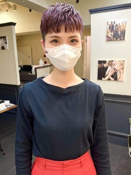 ヒート バイ アンカットラウンジ 渋谷(HEAT by UNCUT&LOUNGE) 暖色カラー/秋カラー/刈り上げショート/ショートカット［渋谷］