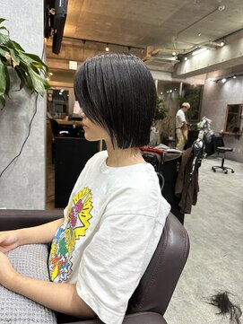 シールドヘアー 沖縄 新都心(C'LD Hair) ぷっつりボブ/ぱつっとボブ/切りっぱなしボブ/ストレートボブ