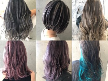 リック(Ric by KENJE)の写真/Ricが最も得意とする「透明感」「デザインカラー」「ハイライト」都内レベルの周りと差が付くカラー技術☆