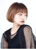 黒髪/ボブルフ/ネビージュ/小顔/ワンレン/30代/40代/50代