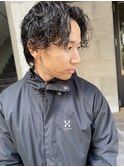 ナチュラルパーマ/刈り上げ/ニュアンス/パートスタイル