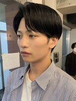 センターパートニュアンスパーマワンカールパーマカルマ韓国原宿