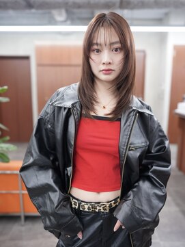 ニコ トウキョウ 渋谷(nico TOKYO) 顔まわりレイヤーハッシュレイヤー透明感オリーブグレージュ渋谷