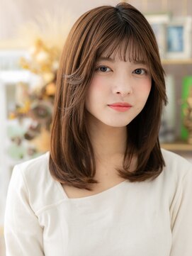 カバーヘア イヴ 戸頭店(COVER HAIR EVE) 大人かわいいアースカラー小顔レイヤーカットh3戸頭20代30代40代