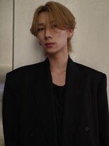 アンサー 渋谷(ANSWER)&nbsp;メンズバレイヤージュカラーハイライトカラーセンターパート韓国