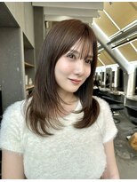 ロンドアベニール 北千住(Lond avenir)&nbsp;ミニウルフレイヤーカット顔周り前髪韓国ミディアムロング北千住