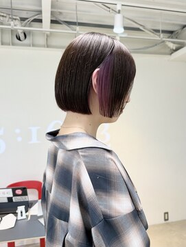 ラック 表参道(LUCK) インナーカラー/ラベンダーピンク/デザインカラー/ケアブリーチ