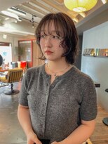 ムク(MUKU)&nbsp;パーマの残りを活かしたボブレイヤー