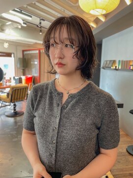 ムク(MUKU) パーマの残りを活かしたボブレイヤー