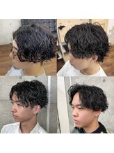 《*センターパート×波巻きパーマ*》センターパートに特化したカットとパーマを横浜で[横浜/メンズパーマ]