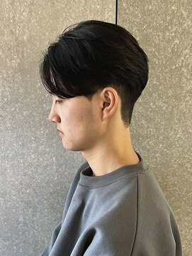 ニアウ 太田店(Niau) メンズナチュラルセンターパートニュアンスパーマ毛流れパーマ