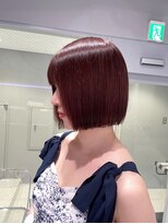 ヴァイス 新宿店(VAICE)&nbsp;バーガンディー×ボブ［ブリーチなし］