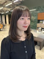 ソピ バイ インビテーション(sopi by invitation)&nbsp;ぱっつん前髪 レイヤーカット ミディアムレイヤー ワンカール