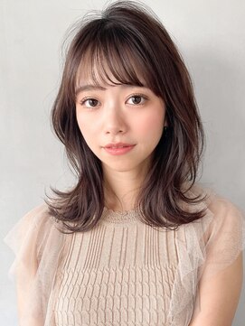 リヤン 表参道(lyann) レイヤーカットワンカール小顔カットモテ髪艶感#312f1017