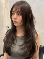 ヨロ 渋谷(YOLO) 韓国ヘアーハッシュカットレイヤーカットハイライトカラー