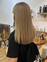 ワンエイティーディグリース 中目黒(180°One Eighty Degrees.)&nbsp;ハイトーンカラーミルクティーベージュブリーチダブルカラー