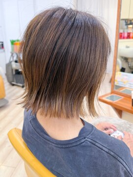 モリオ フロム ロンドン 成増店 【morio成増/児玉】 外ハネボブ 縮毛矯正