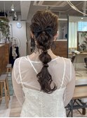 【ZEST中野/イチカ】上品で可愛い編みおろしアレンジ/ヘアセット