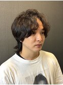 くせ毛を活かしたミディアム【理容室】品川/大森山王/平和島