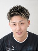 ハイライト◎フェード×立体感透明感好印象メンズカット