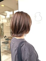 ハロウ&nbsp;透明感ハイトーンベージュカラー×レイヤーボブスタイル