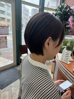 エイムコーゾー美容室(AiM KOZO)&nbsp;髪質改善×耳掛けショートボブ/Ju