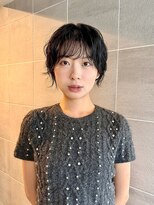 リベルタ 下北沢(liberta)&nbsp;黒髪ショートボブ｜顔まわりレイヤー×ニュアンスヘア