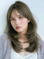 アグ ヘアー クローバー 入野店(Agu hair clover)&nbsp;《Agu hair》韓国風レイヤー×セミ×オリーブグレージュ