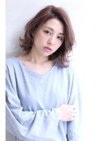 オーロ 緑地公園店(ORO)&nbsp;デザインカラーの耳掛けハネ感ラベンダーアッシュ