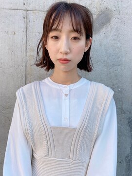 モリオ フロム ロンドン 大宮2号店(morio from London) 【なかじま ひびき】タッセルカット×外ハネボブ