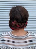 編み込みアレンジ